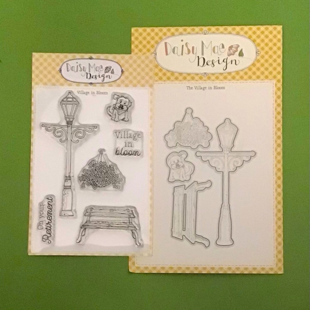 Village in Bloom Stamp and Die set for cards paper crafts scrapbooking